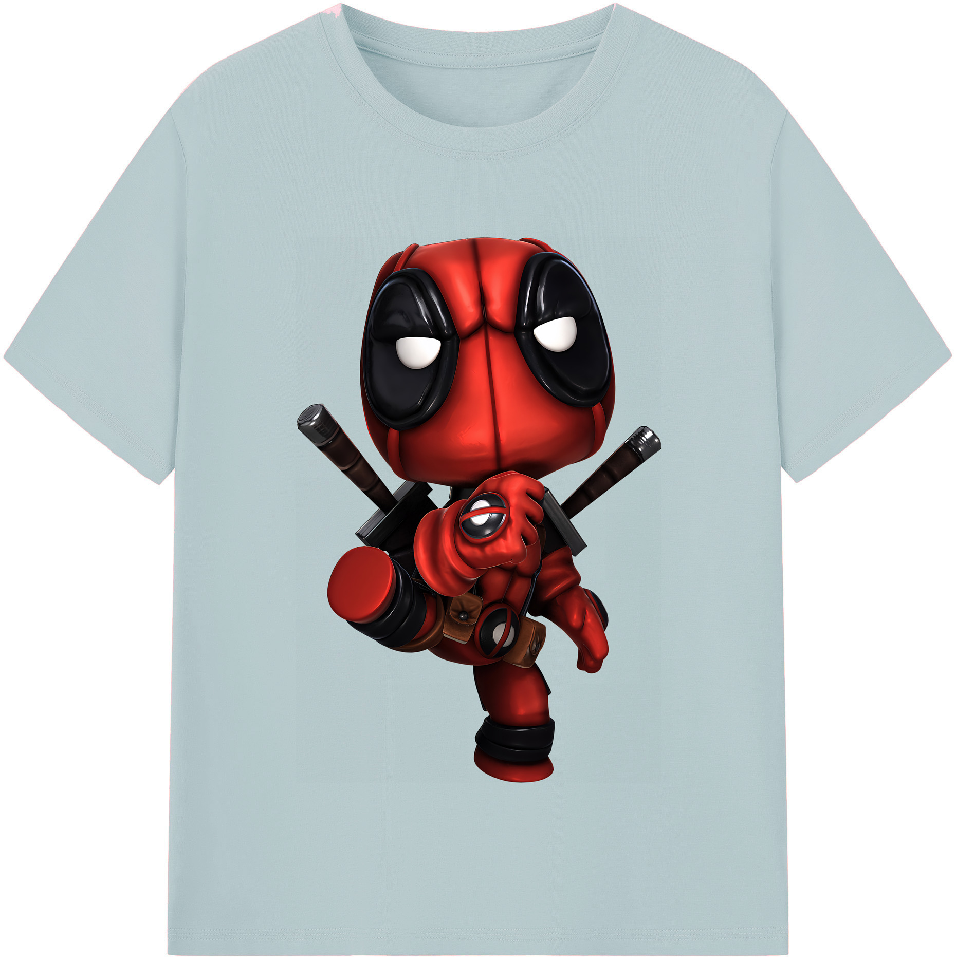 （画像用） Deadpool デッドプール 綿100％半袖Tシャツ（フロントプリント）